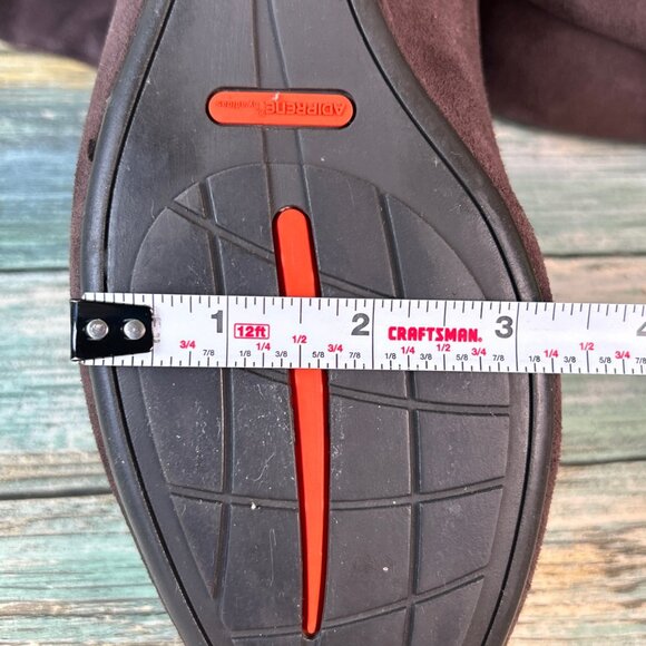 ROCKPORT Knee High Boot Womens 9.5M Brown Suede Stretch Calf Panel Pull On Wedge - Picture 7 of 15